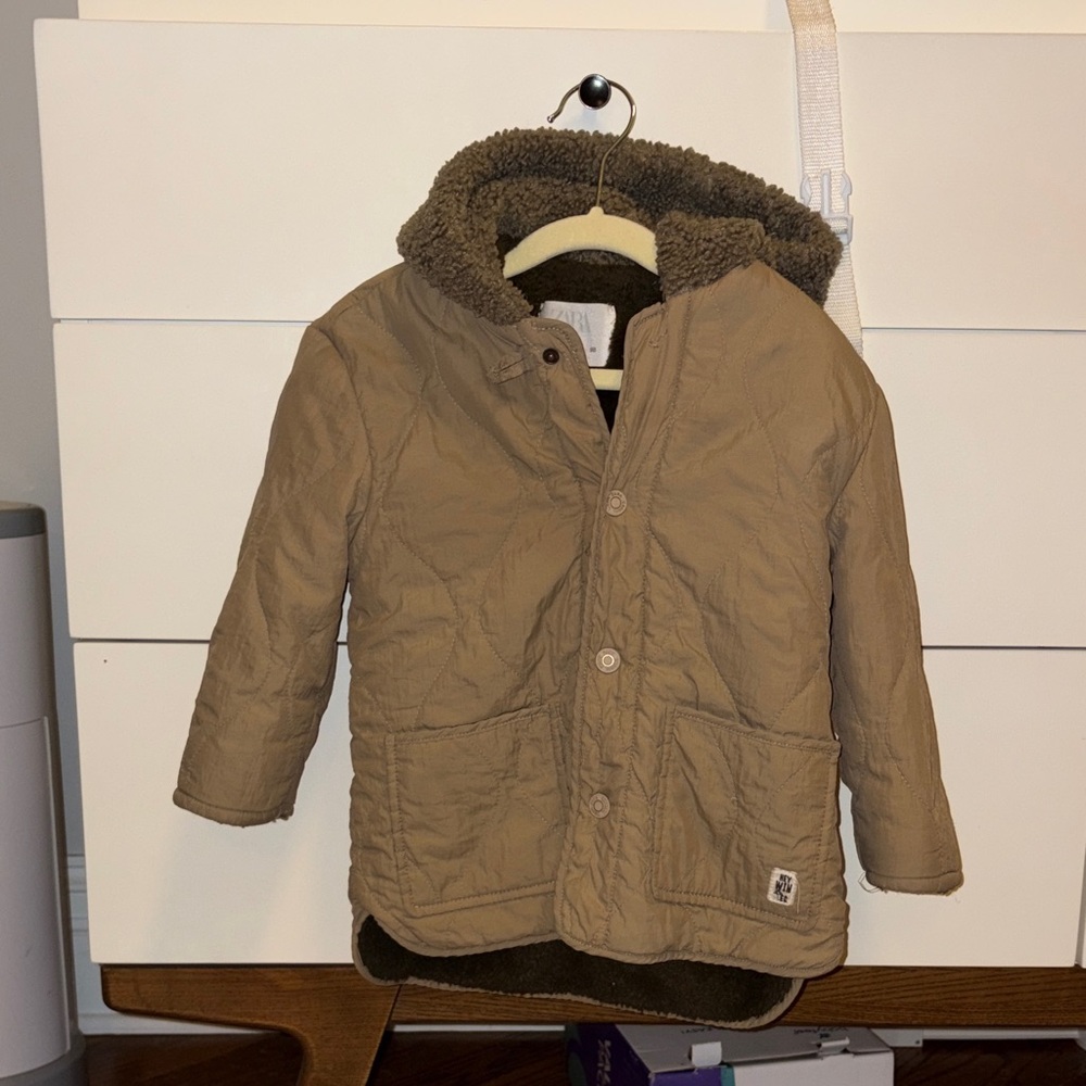 Zara Tan Hooded Jacket